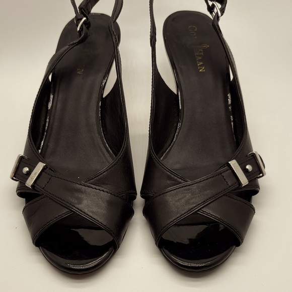Cole Haan Women's Black Slingback Heels, 8.5 - Picture 1 of 8